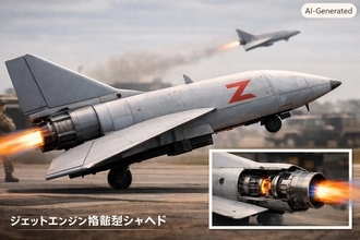 ロシア軍の攻撃手段(ジェットエンジン搭載ドローン)と ウクライナ側の防衛策(AI迎撃ドローン)