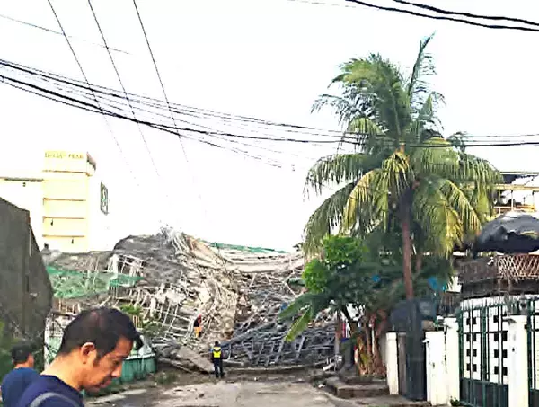 フィリピン・アンヘレスでホテル崩壊、大雨による地盤沈下原因か 日本人も利用の安宿