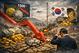 韓国、ウォン安加速で外貨準備高が急減　構造的課題も重なり経済不安が再燃