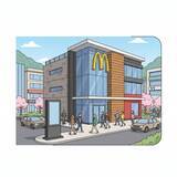 「マクドナルドの再出店を祝う　韓国」の画像1