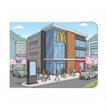 マクドナルドの再出店を祝う　韓国