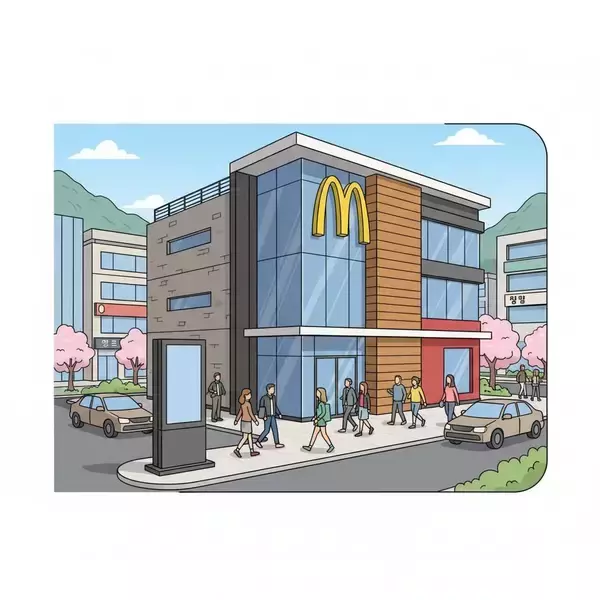 マクドナルドの再出店を祝う　韓国