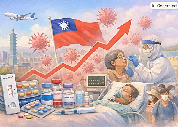 台湾で新型コロナ感染者急増・66.5％増加、疾病管制署が流行期入りを警告　8月中下旬に感染ピーク予測