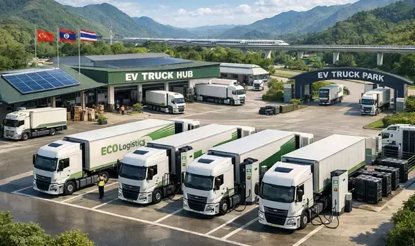 タイ・ラオス・中国経済回廊で電動トラック物流拠点化、環境負荷低減と地域経済強化を目指す動き加速