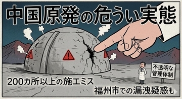 中国の原発で施工ミス200カ所以上、福州市の漏洩疑惑など杜撰な管理と不透明な実態に懸念