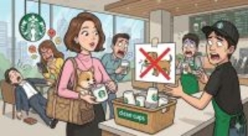 「私の子よ」韓国スタバで人間用コップを犬に舐めさせる飼い主に批判殺到！ 衛生面巡りSNS炎上中