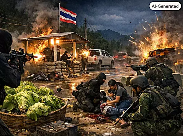 タイ南部ナラティワートで武装集団が検問襲撃、治安部隊5人死亡・民間人負傷