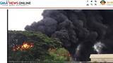 「ヨコハマタイヤ・フィリピン工場で、爆発炎上し大規模火災-全焼の可能性も」の画像1