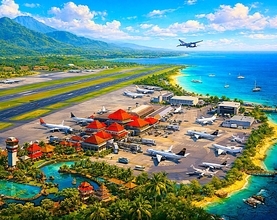 バリ島北部航空ハブ化へ　ウィスヌ飛行場拡張、南部混雑緩和と日系投資誘致