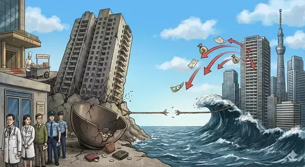 中国経済「断崖」の衝撃・公務員給料未払いと投げ売り、2026年、都心の不動産バブルは崩壊へ
