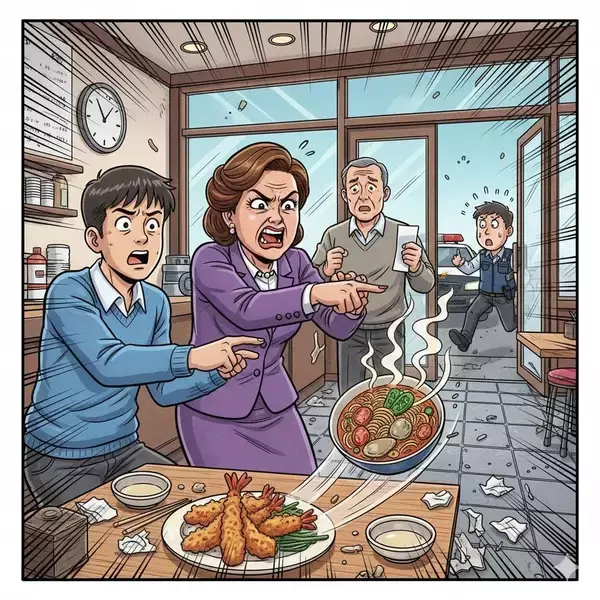 注文変更が間に合わず激怒！ 客が床に麺類ぶちまけ、逃走時に店主の足轢く「代金4300円」の騒動