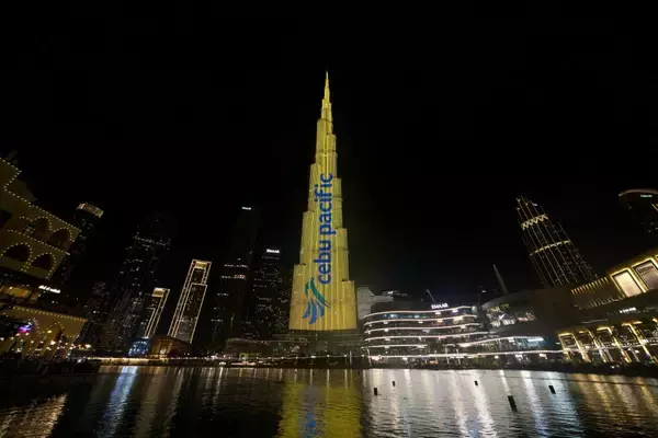 セブ・パシフィック航空『ドバイのブルジュ・ハリファでプロジェクションマッピング』を実施