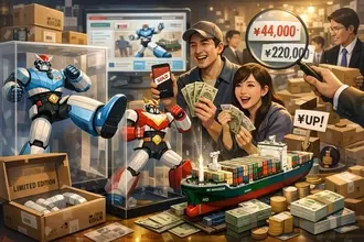大韓航空グッズ・テコンV　人気熱狂　中古市場で高値取引