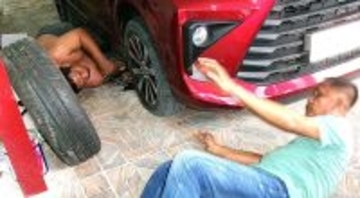 新車、1000キロ点検前・まさかのパンク「本物の5本目」が守るフィリピンの日常