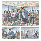 「電子決済不能で客がアルバイトを暴行！ 韓国コンビニでキンパプ代金巡り「殺してやる」と逆上」の画像1