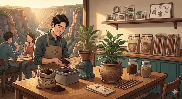 カフェ大国・韓国が挑むSDGs『捨てられるコーヒーカスを植木鉢や鉛筆へ』驚きのリサイクル術