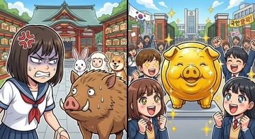 女子的に猪は辛いが韓国は黄金の豚!?　焼肉の注文じゃないよ、縁起の良さ特上だ！ 受験戦争勝ち抜け