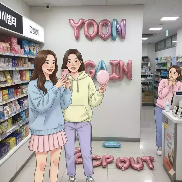 韓国ダイソーが政治の場に？ 風船を並べ替えSNSに投稿する若者たちー粋では済まない営業妨害の境界線