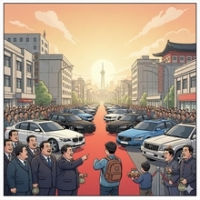 制裁無視!? 北朝鮮の「特権階級」を魅了する高級外車展示の闇！