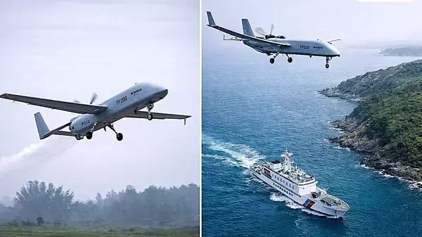 中国の新型大型無人機TP200が初の試験飛行に完全成功し、航続24時間超えで民生利用が拡大へ