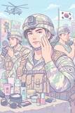 「韓国軍人を美容で囲い込み　化粧品業界の新戦略」の画像1