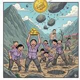 「北朝鮮で「命懸けの金採掘」ブーム！ 女性も危険な現場へ、落盤事故多発でも一発逆転狙う」の画像1