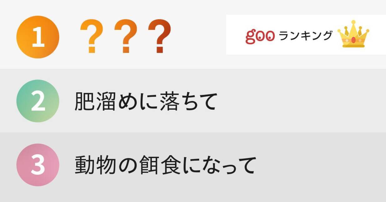 絶対イヤな 死に方 ランキング 14年9月21日 エキサイトニュース