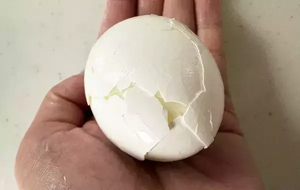 「ゆで卵の殻がツルッと剥ける！　コップを使った裏技に「今までの苦労は一体…」」の画像