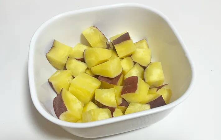 「おいしすぎて、次は倍量で作る！」　角切りにしたサツマイモと炒めたのは…？