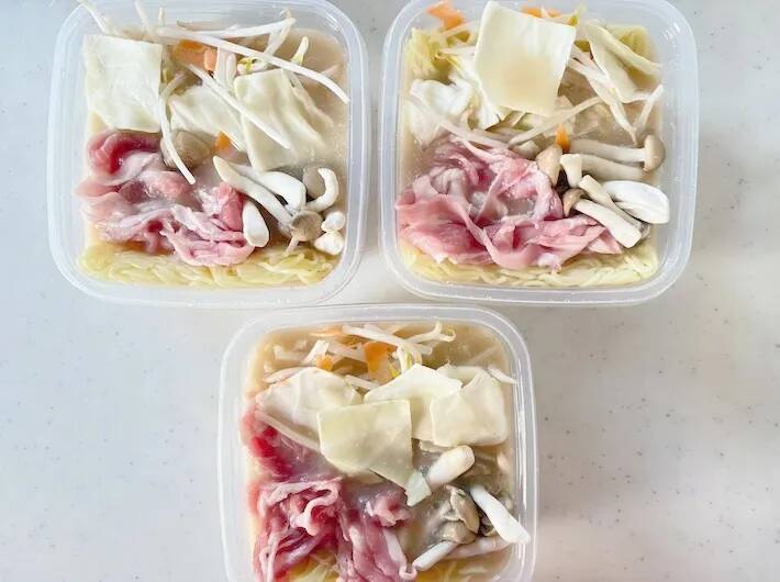 【レンチン8分】鍋は使いません！　タッパーで作れる“めん料理”レシピ