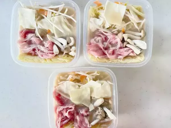 「【レンチン8分】鍋は使いません！　タッパーで作れる“めん料理”レシピ」の画像