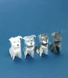 「「和紙でミニチュアシュナウザーを作りました」　作品に「発想がすごい」「感動した」」の画像3