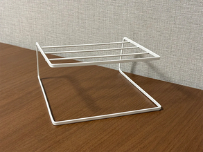 ディッシュラックに結束バンドを通して…　活用法に「一気に収納スペースが増えた」