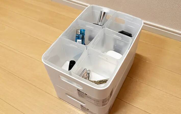 ダイソーのくつした整理カップに「靴下は入れてない」　小物の整理がしやすくなる！部屋が片付く活用法がこちら