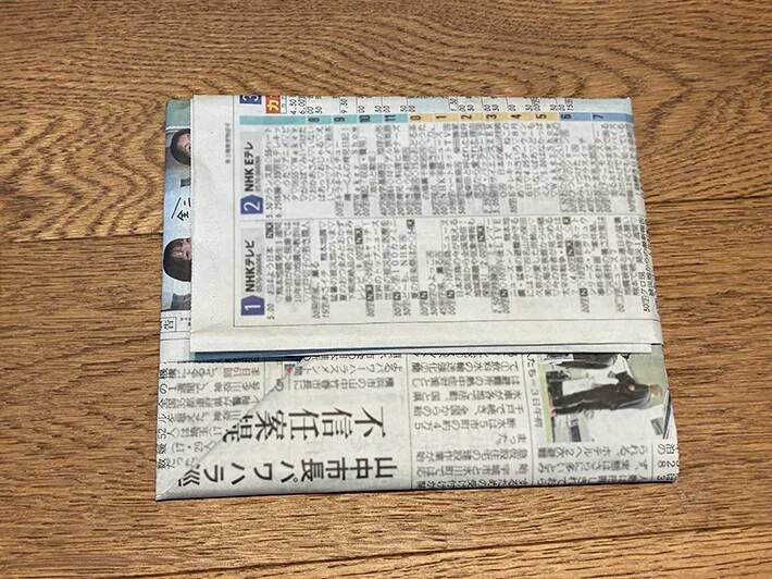 新聞紙が便利な『ゴミ箱』として使える！　6回折るだけの作り方がこちら