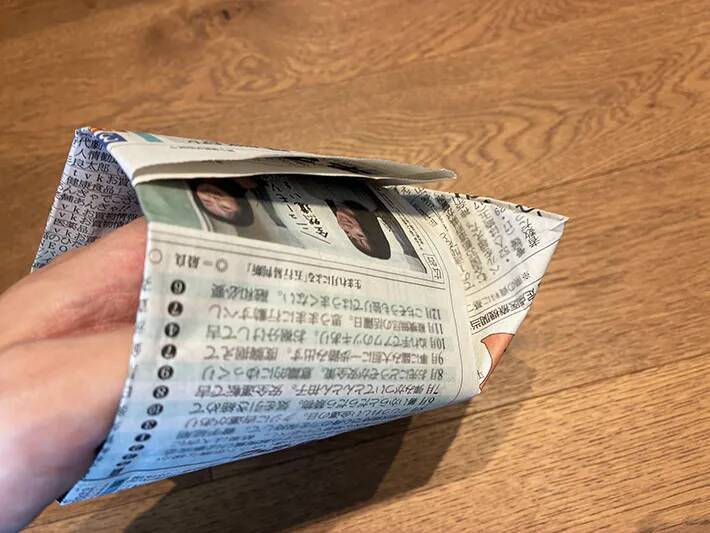 新聞紙が便利な『ゴミ箱』として使える！　6回折るだけの作り方がこちら