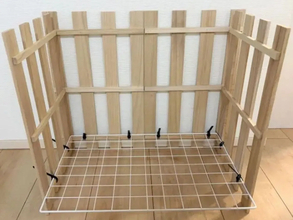 100均すのこが『3段ラック』に変身！　結束バンドで留める工夫に「工具いらず！」【DIY4選】