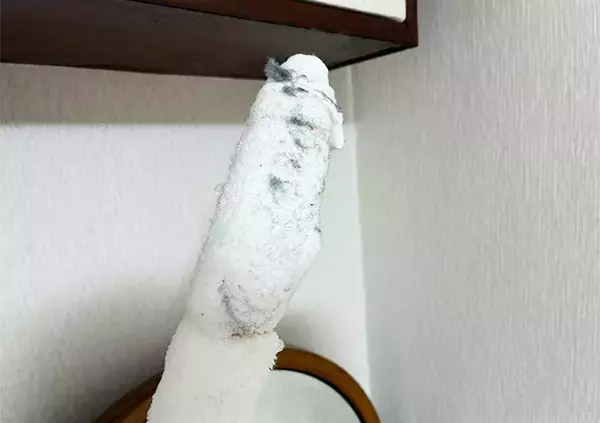 「つっぱり棒に『タオル』を巻いてみて　伸びる特性を生かした掃除術が便利」の画像