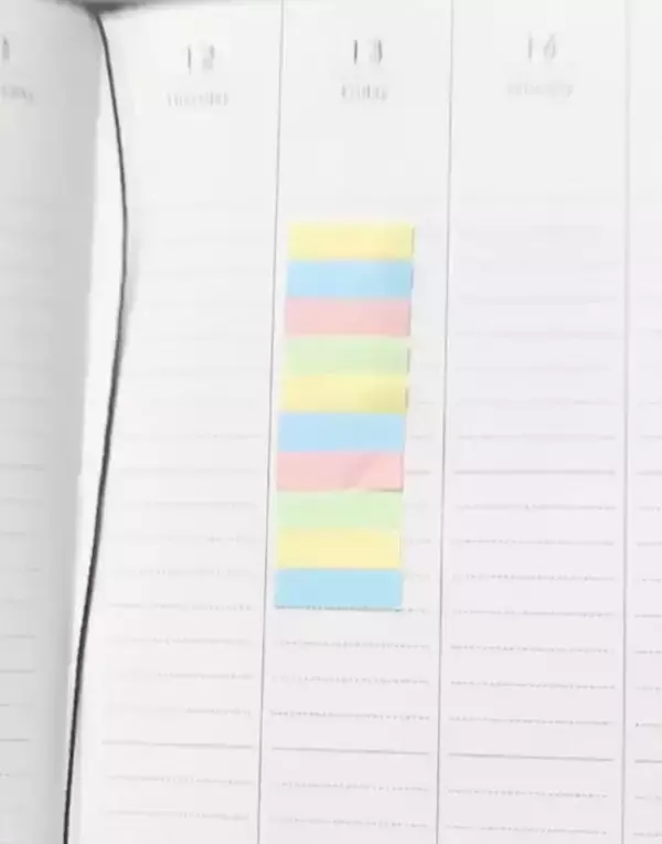 「「そっちじゃなかったのか」　ふせんが丸まらないはがし方とは？」の画像