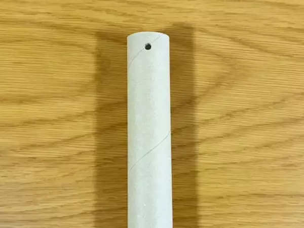 捨てないでよかった！　アルミホイルの芯に穴を開けると…「めっちゃ便利」【収納技】