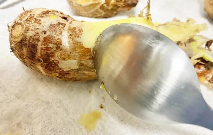 里芋が化けた！　レンチンして切った後に…？「息子がずっと食べてる」【マンネリ打破レシピ】