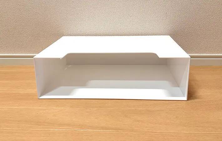 ファイルボックスに書類は入れません！　ダイソーのケースと組み合わせて5秒でできる収納棚が優秀すぎた