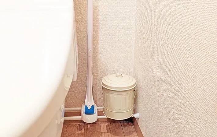 つっぱり棒にカーテンを通すと…　試したら「隠せて嬉しい」「使い勝手バツグン」【ダイソーの活用法】