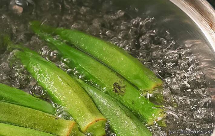 オクラは水からゆでる？お湯からゆでる？　JAこまちが教える「おすすめのゆで方」がこちら