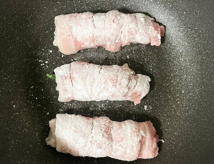 肉巻きの中に入れたのは？　意外と見ないレシピに「ペロリと完食」「シャキシャキ食感」
