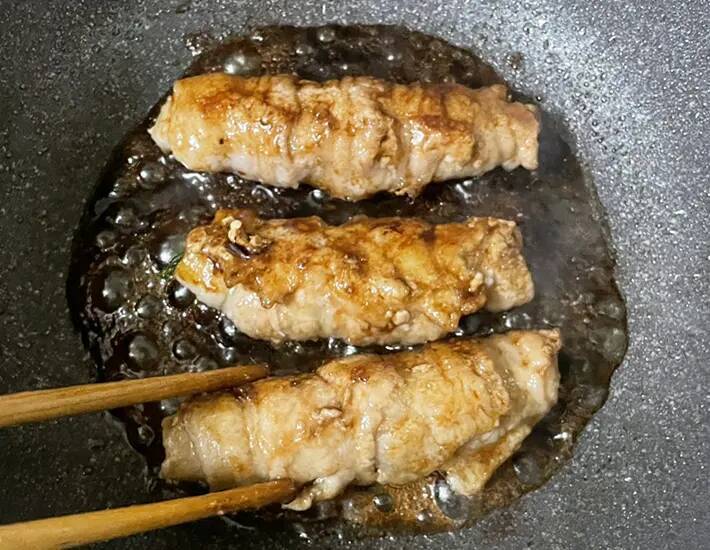 肉巻きの中に入れたのは？　意外と見ないレシピに「ペロリと完食」「シャキシャキ食感」