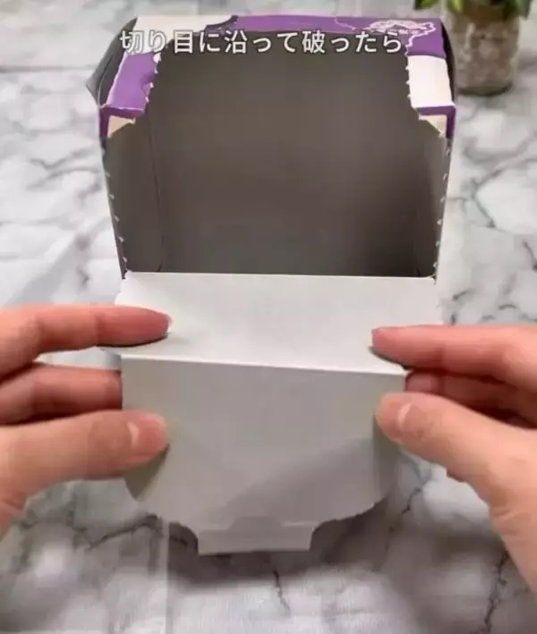 「空き箱２つを組み合わせただけ！　使い道に「最高だった」「すぐ作る」」の画像