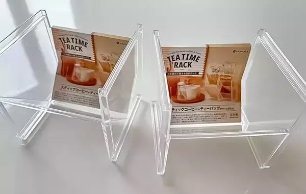 「ダイソーで買った『ティーラック』　思わぬ活用法に「もう倒れない」「早くやればよかった」」の画像