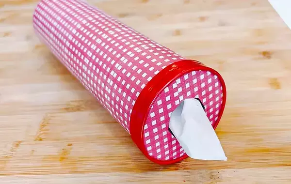 「食べ終わった『チップスター』の箱　穴を開けると「天才！」な使い方ができた」の画像