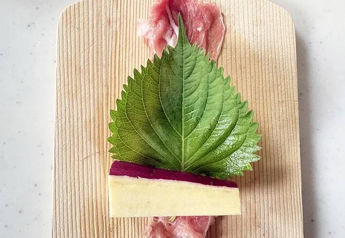 大葉と『1本』を豚肉で巻いて…できた一皿が「ご飯に合う」「定番になりそう」
